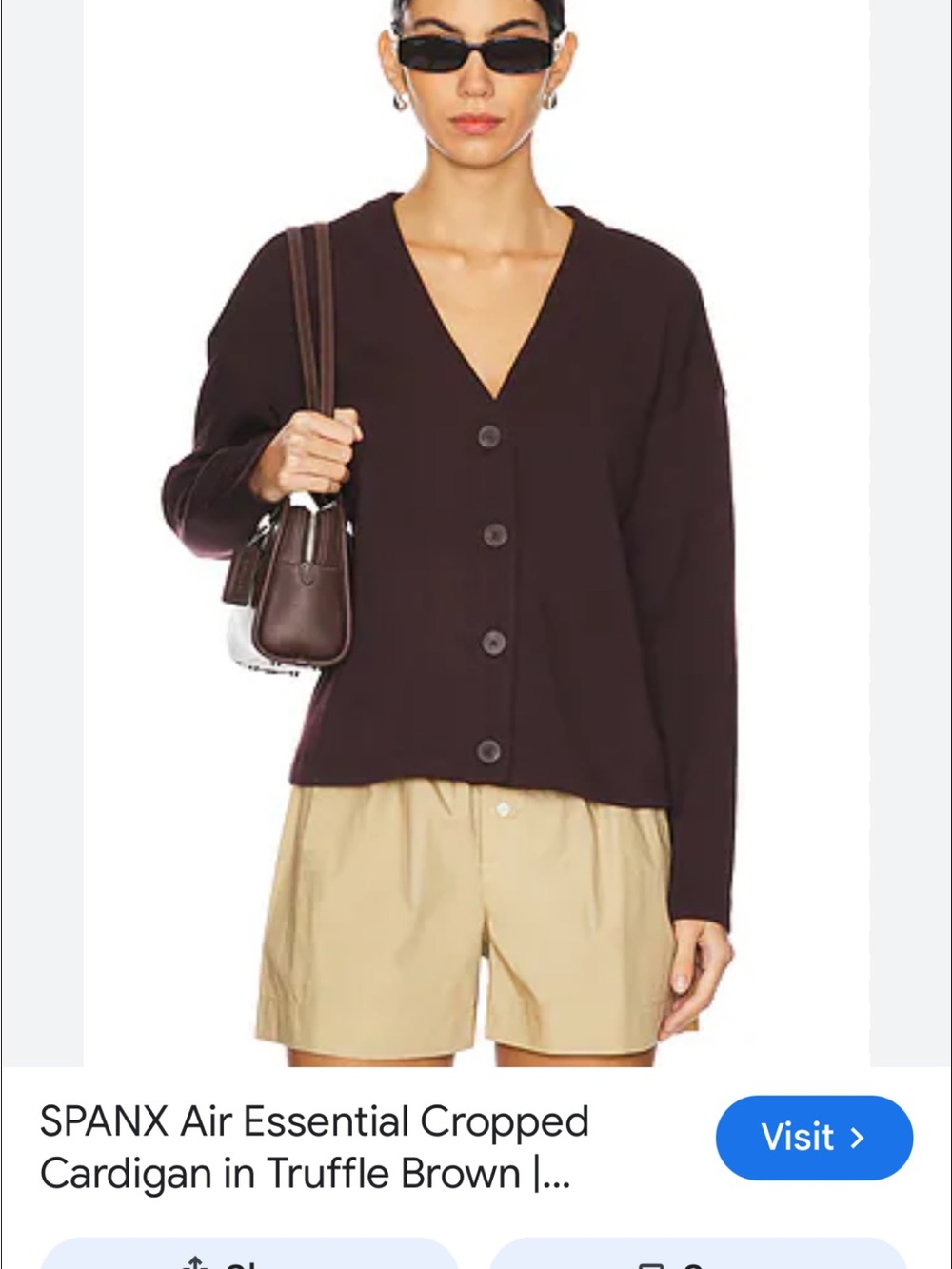 SPANX Deep brown Front Cardigan